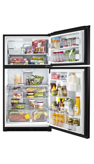 33-Inch Wide Top Freezer Refrigerator with EvenAir™ Cooling Tower- 21 Cu. Ft.