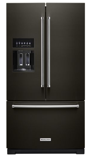 26.8 cu. ft. 36-Inch Width Standard Depth French Door Refrigerator with Exterior Ice and Water and PrintShield™ finish