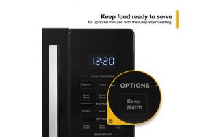 0.9 Cu. Ft. Capacity Countertop Microwave with 900 Watt Cooking Power