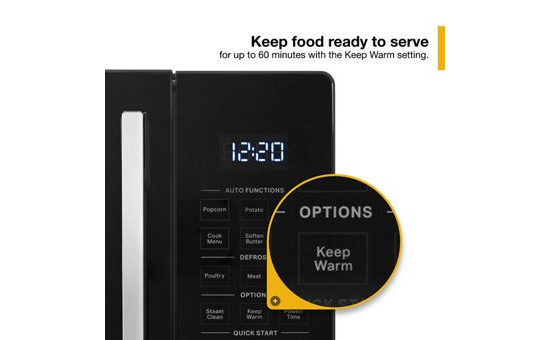 0.9 Cu. Ft. Capacity Countertop Microwave with 900 Watt Cooking Power