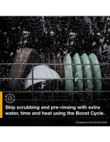 Quiet Dishwasher with Boost Cycle and Pocket Handle
