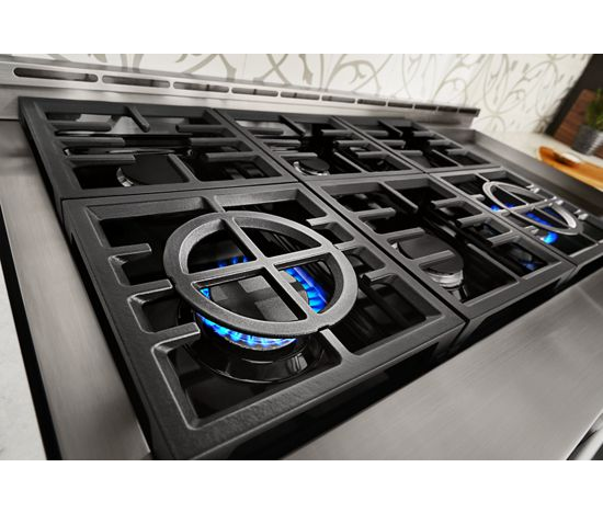  KitchenAid® 48'' Smart Commercial-Style Gas Range with Griddle