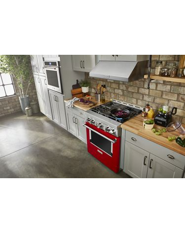 KitchenAid® 30'' Smart Commercial-Style Gas Range with 4 Burners