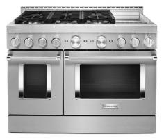  KitchenAid® 48'' Smart Commercial-Style Gas Range with Griddle