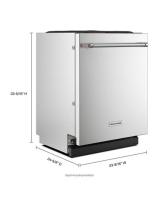 39 dBA Panel-Ready Flush-to-cabinet Dishwasher with FreeFlex™ Fit Third Level Rack
