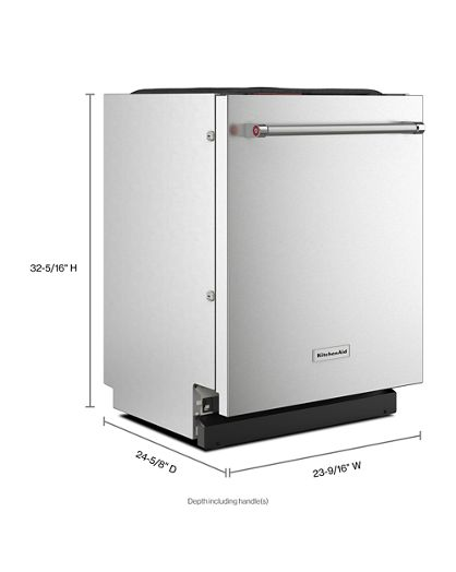 39 dBA Panel-Ready Flush-to-cabinet Dishwasher with FreeFlex™ Fit Third Level Rack