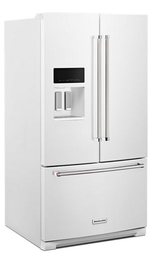 26.8 cu. ft. 36-Inch Width Standard Depth French Door Refrigerator with Exterior Ice and Water and PrintShield™ finish