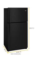 33-inch Wide Top Freezer Refrigerator - 21 cu. ft