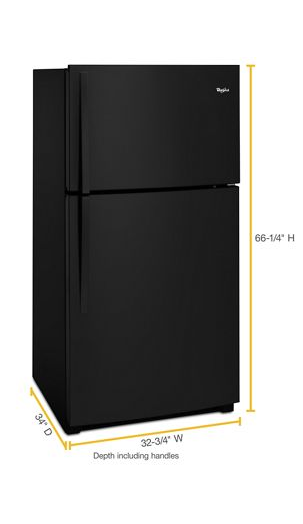33-inch Wide Top Freezer Refrigerator - 21 cu. ft
