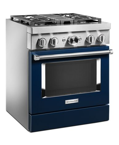 KitchenAid® 30'' Smart Commercial-Style Dual Fuel Range with 4 Burners