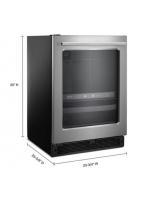 24-inch Wide Undercounter Beverage Center with Towel Bar Handle- 5.2 cu. ft.