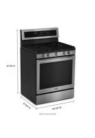 30-Inch Wide Gas Range With True Convection And Power Preheat - 5.8 Cu. Ft.