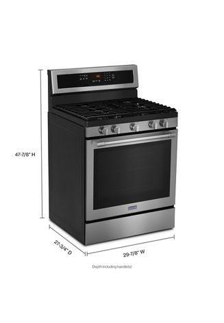 30-Inch Wide Gas Range With True Convection And Power Preheat - 5.8 Cu. Ft.