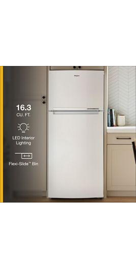 28-inch Wide Top-Freezer Refrigerator - 16.3 Cu. Ft.