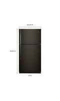 33-inch Wide Top Freezer Refrigerator - 21 cu.ft
