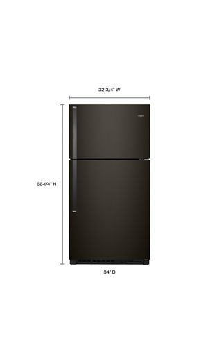 33-inch Wide Top Freezer Refrigerator - 21 cu.ft