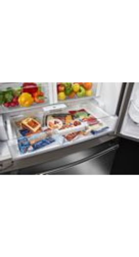 33-Inch Wide French Door Refrigerator with Water Dispenser - 22 Cu. Ft