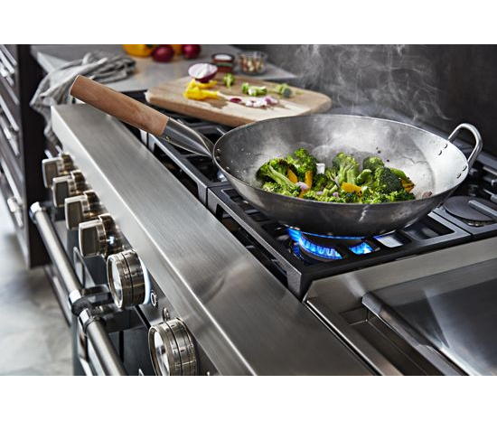 KitchenAid® 48'' Smart Commercial-Style Dual Fuel Range with Griddle