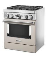 KitchenAid® 30'' Smart Commercial-Style Dual Fuel Range with 4 Burners