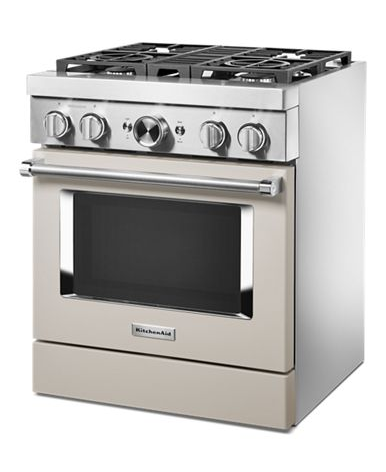 KitchenAid® 30'' Smart Commercial-Style Dual Fuel Range with 4 Burners