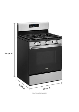 5.0 cu. ft. Gas Range with Center Oval Burner