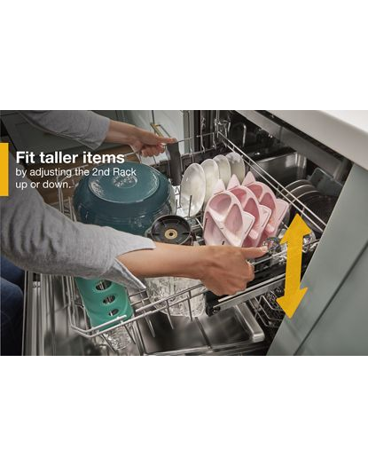Large Capacity Dishwasher with 3rd Rack.