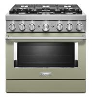 KitchenAid® 36'' Smart Commercial-Style Dual Fuel Range with 6 Burners