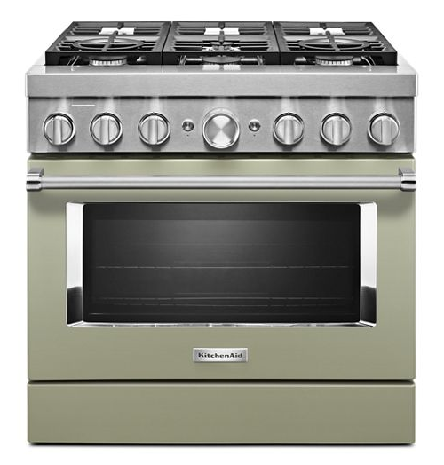 KitchenAid® 36'' Smart Commercial-Style Dual Fuel Range with 6 Burners