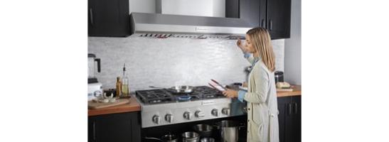 KitchenAid® 48'' 6-Burner Commercial-Style Gas Rangetop with Griddle