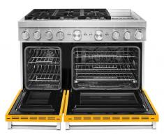 KitchenAid® 48'' Smart Commercial-Style Dual Fuel Range with Griddle