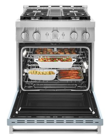 KitchenAid® 30'' Smart Commercial-Style Gas Range with 4 Burners