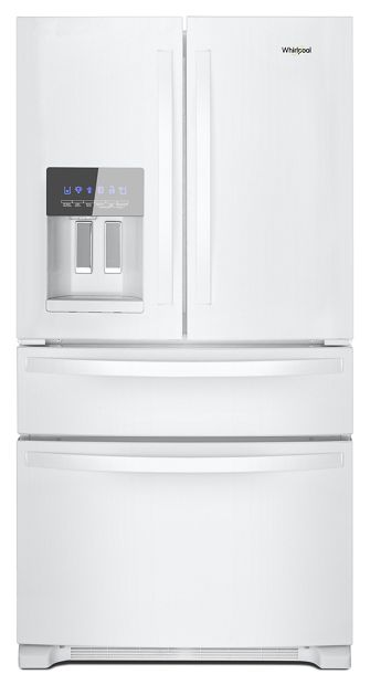 Whirlpool® 36-Inch Wide French Door Bottom Mount Refrigerator.