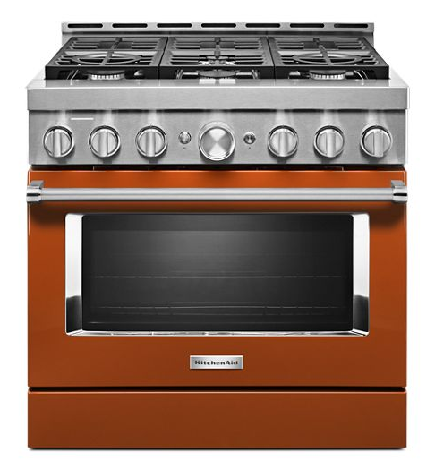 KitchenAid® 36'' Smart Commercial-Style Gas Range with 6 Burners