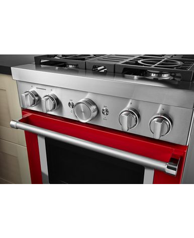 KitchenAid® 30'' Smart Commercial-Style Dual Fuel Range with 4 Burners