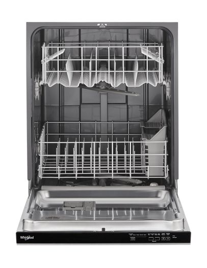 Quiet Dishwasher with Boost Cycle and Pocket Handle