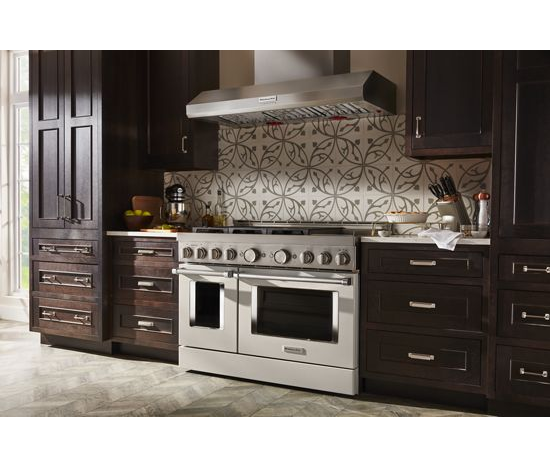  KitchenAid® 48'' Smart Commercial-Style Gas Range with Griddle