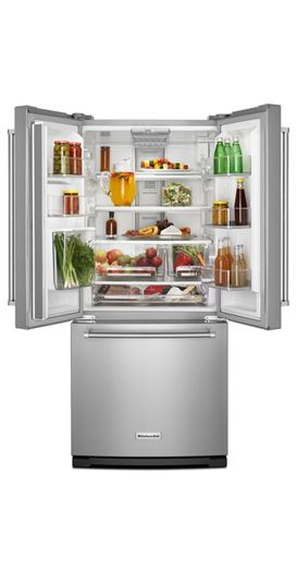20 cu. Ft. 30-Inch Width Standard Depth French Door Refrigerator with Interior Dispense