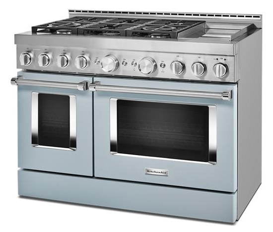  KitchenAid® 48'' Smart Commercial-Style Gas Range with Griddle