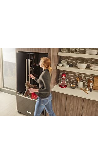 20 cu. ft. 36-Inch Width Counter-Depth French Door Refrigerator with Interior Dispensev