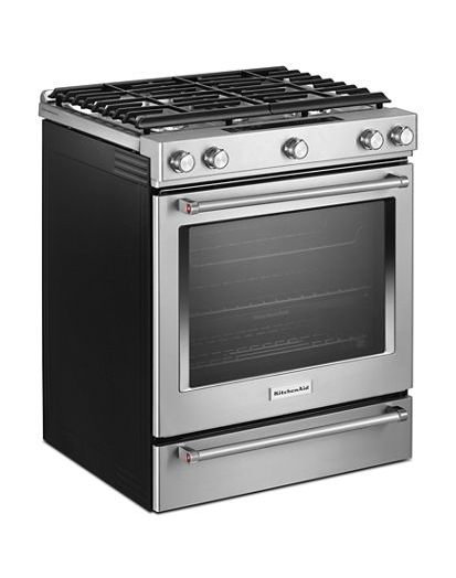 30-Inch 5 Burner Gas Convection Slide-In Range with Baking Drawer