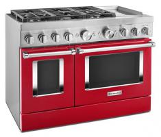 KitchenAid® 48'' Smart Commercial-Style Dual Fuel Range with Griddle