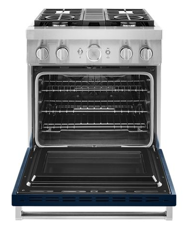 KitchenAid® 30'' Smart Commercial-Style Dual Fuel Range with 4 Burners