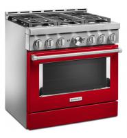 KitchenAid® 36'' Smart Commercial-Style Gas Range with 6 Burners