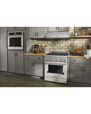KitchenAid® 30'' Smart Commercial-Style Gas Range with 4 Burners