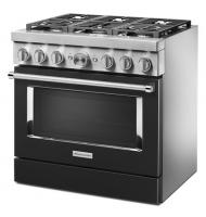 KitchenAid® 36'' Smart Commercial-Style Dual Fuel Range with 6 Burners