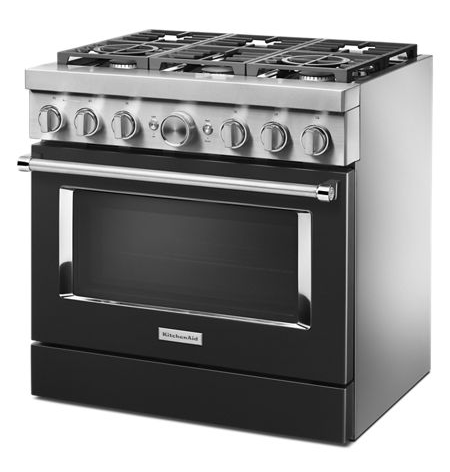 KitchenAid® 36'' Smart Commercial-Style Dual Fuel Range with 6 Burners