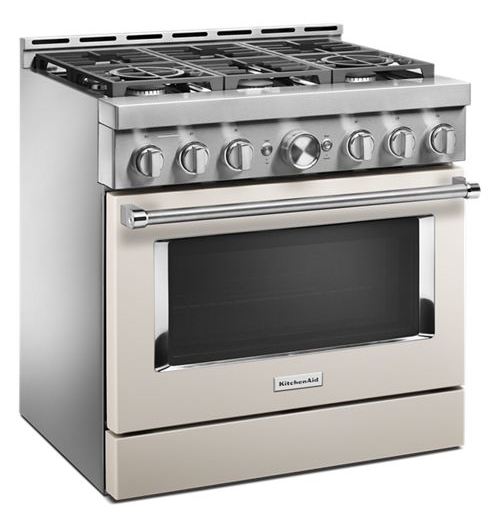 KitchenAid® 36'' Smart Commercial-Style Gas Range with 6 Burners