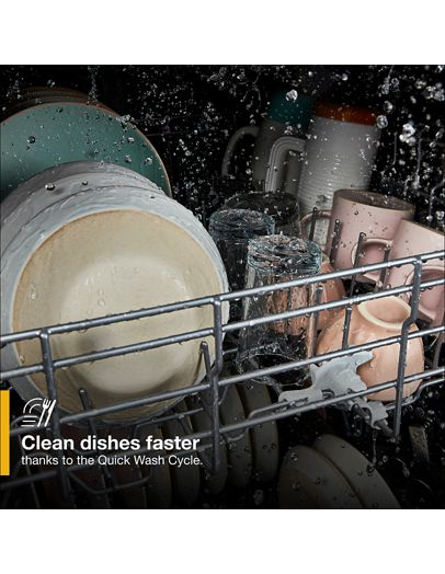 Fingerprint Resistant Quiet Dishwasher with Boost Cycle