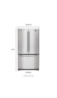 36- Inch Wide Counter Depth French Door Refrigerator - 20 Cu. Ft.