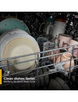 Quiet Dishwasher with Boost Cycle and Pocket Handle
